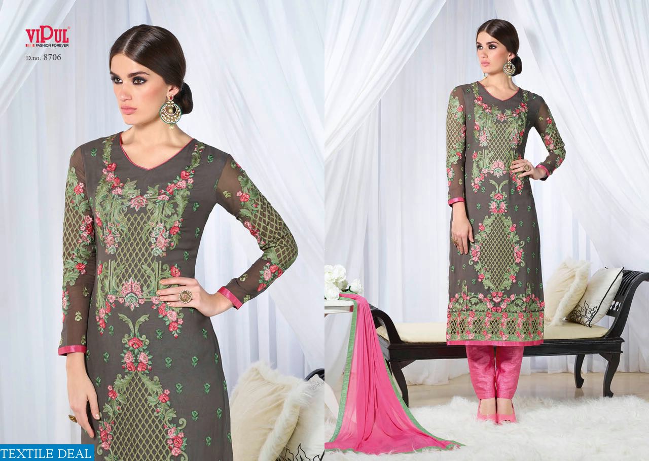 Vipul Dcat-87 Wholesale Trendy Straight long Suits catalog